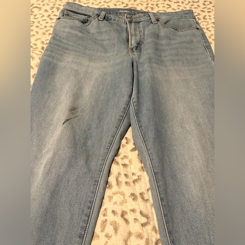 Old Navy Women's Straight Leg Jeans - Light Blue